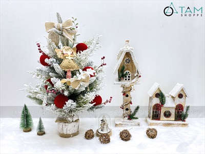 Trái châu Noel phun nhung đỏ nhiều cỡ [Từ 4-16cm - xịn mịn] TRAICHAU-32