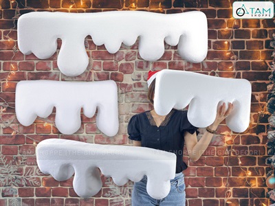 Tuyết tan mút xốp cỡ lớn 3 size trang trí giáng sinh [Dài 50 - 100cm]