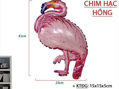 Bong bóng kiếng chim hồng hạc 40cm BBK-CH.HH-01