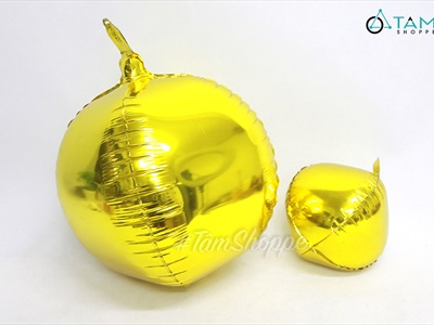 Bong bóng kiếng quả cầu vàng Gold 4D BBK-QC-01