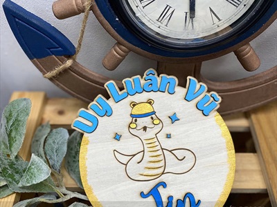 Phụ kiện chụp ảnh đầy tháng 1 month bảng tên cho bé  [Bằng gỗ - Có lẻ từng món] PKCA-01