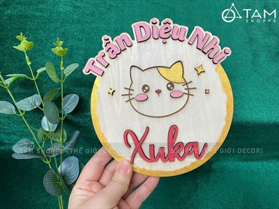 Phụ kiện chụp ảnh đầy tháng 1 month bảng tên cho bé  [Bằng gỗ - Có lẻ từng món] PKCA-01