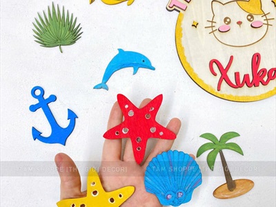 Phụ kiện chụp ảnh đầy tháng 1 month bảng tên cho bé  [Bằng gỗ - Có lẻ từng món] PKCA-01