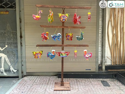 Cây gỗ treo lồng đèn Trung thu tự đứng [2025 - Tâm Nguyễn Decor] CC-TRUNGTHU-2506