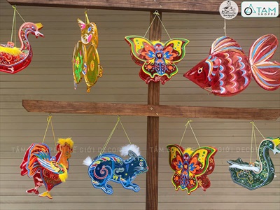 Cây gỗ treo lồng đèn Trung thu tự đứng [2025 - Tâm Nguyễn Decor] CC-TRUNGTHU-2506