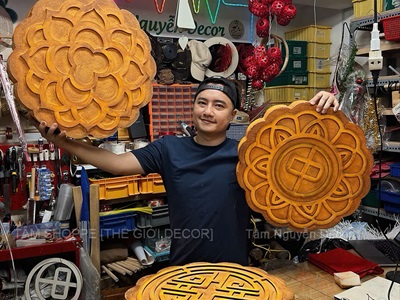 Mô hình bánh Trung 3D cỡ lớn 50cm [Mút xốp/ Như thật] BANHGIA-02