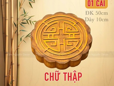 Mô hình bánh Trung 3D cỡ lớn 50cm [Mút xốp/ Như thật] BANHGIA-02
