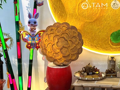 Mô hình bánh Trung 3D cỡ lớn 50cm [Mút xốp/ Như thật] BANHGIA-02