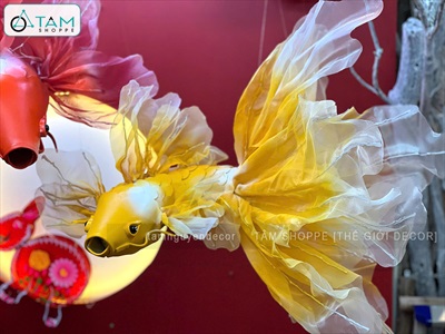 Mô hình cá chép decor đuôi lá thân xốp [Form đẹp - Nhiều cỡ/ màu] TCV-CA-04