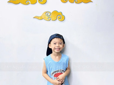 Mô hình đám mây đuôi nhọn bằng gỗ [Gỗ nhẹ - 2 hướng/ 2 cỡ] DAMMAY-01