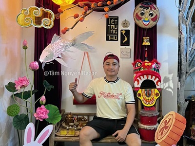 Mô hình thỏ ngọc ôm bánh dễ thương [Tự đứng - 4 kiểu] FORM-TRTHU-04