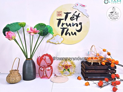 Mô hình thỏ ngọc trang trí Trung thu [Dưới 30cm - Nhiều kiểu] TCV-THO-03