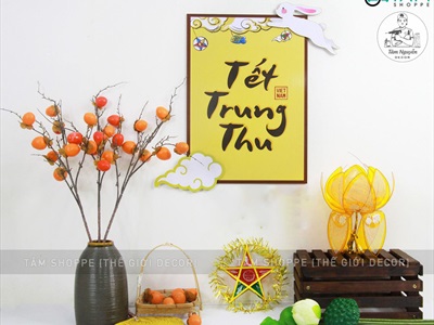 Mô hình thỏ ngọc trang trí Trung thu [Dưới 30cm - Nhiều kiểu] TCV-THO-03