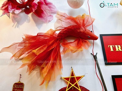 Set cá chép và trăng trang trí Trung thu - Tết [2025 - Tâm Nguyễn Decor] CC-TRUNGTHU-2505