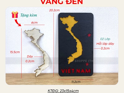 Bộ chữ Trung thu cách điệu 2 lớp chữ nhật đứng [30x15cm - 2 lớp] CHU-GO-14