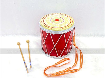 Trống cơm màu đỏ nhiều cỡ [Nhạc cụ -Decor] TRONG-03