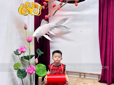 Trống cơm màu đỏ nhiều cỡ [Nhạc cụ -Decor] TRONG-03