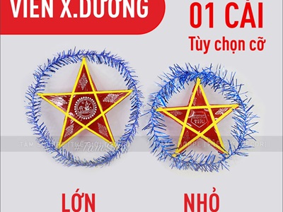 Lồng đèn ông sao truyền thống cỡ nhỏ & trung 35-45cm LDEN-KIENG-01