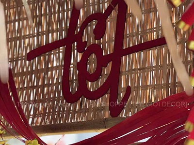 Tiểu cảnh Tết Vách nhà tranh ô cửa sổ [2025 - Tâm Nguyễn Decor] CC-TET-2504