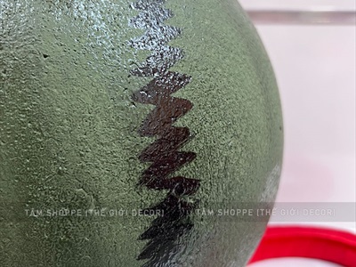 Trái dưa hấu giả decor cỡ lớn ĐK20-30cm [Xốp đặc - Kèm đế] TRAI-DUAHAU-01
