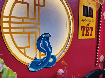 Backdrop Tết Ngói đỏ [2025 - Tâm Nguyễn Decor] CC-TET-2503