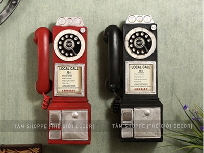 Mô hình điện thoại quay số gắn tường cổ điển MHVT-Đ.TH-05