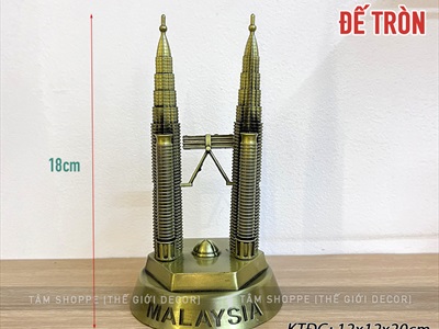 Mô hình Tòa tháp đôi Petronas biểu tượng Malaysia MHKQTG-PETRONAS-01