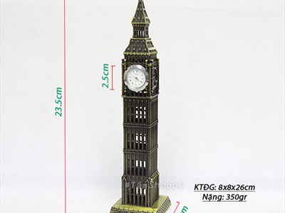 Mô hình tháp đồng hồ Big Ben biểu tượng nước Anh MHKQTG-BIGBEN-01