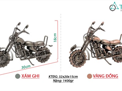Mô hình xe moto bánh xích dây xoắn hầm hố MHX-MOTO-02