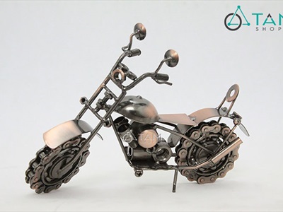 Mô hình xe moto bánh xích kim loại MHX-MOTO-01
