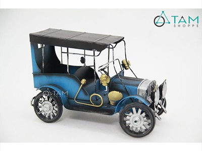 Mô hình xe ô tô cổ điển mái che 3 màu MHX-OTO-01