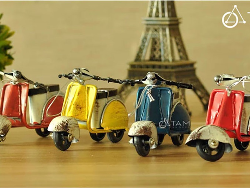 Mô hình xe Vespa sắt mini MHX-VESPA-01