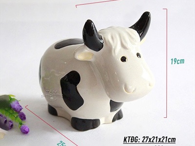 Tượng con bò sữa gốm TCV-BO-01