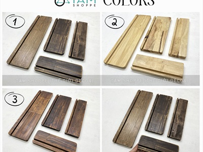 Bìa gỗ kẹp menu + Đế gỗ có rãnh kẹp bìa tự đứng [A3/A4 - Khắc logo theo YC] BIAKEP-01