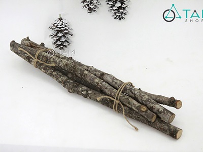 Bó 5 cành cây củi khô tự nhiên dài 40cm [Ngẫu nhiên - ĐK1-3cm] CAYCUI-03