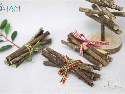 Bó củi mini thắt nơ xinh xắn [ĐK~1cm/ 5-7que] CAYCUI-05