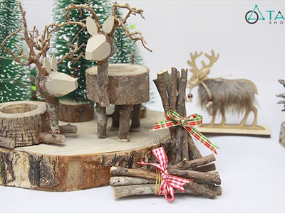 Bó củi mini thắt nơ xinh xắn [ĐK~1cm/ 5-7que] CAYCUI-05