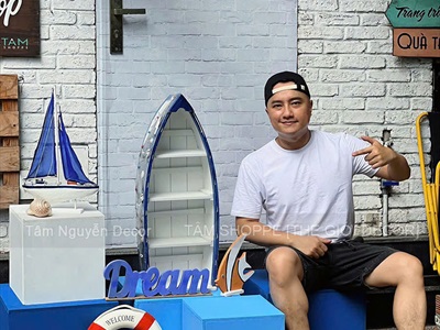 Bục gỗ vuông làm đôn decor trang trí chụp hình [Bục thô - Chắc chắn] BUCDON-01