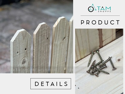 [ORDER 5-7NGÀY] Hàng rào gỗ pallet tự đứng [Cơ động/ Đa năng] HANGRAO-04