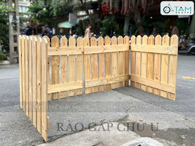 [ORDER 5-7NGÀY] Hàng rào gỗ pallet tự đứng [Cơ động/ Đa năng] HANGRAO-04
