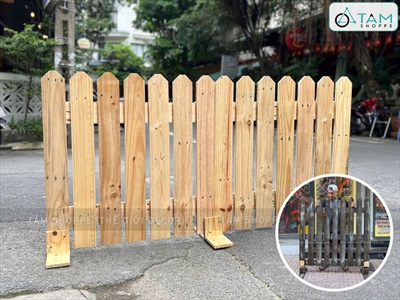 [ORDER 5-7NGÀY] Hàng rào gỗ pallet tự đứng [Cơ động/ Đa năng] HANGRAO-04
