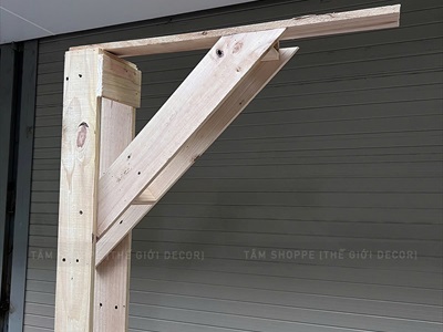 [ORDER 3-5 NGÀY] Khung cổng gỗ pallet chữ U decor tháo lắp tiện lợi [210x170cm - Tự đứng] KHUNGCONG-01