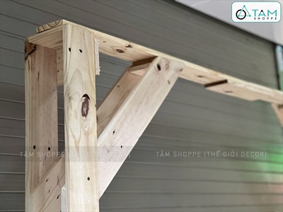 [ORDER 3-5 NGÀY] Khung cổng gỗ pallet chữ U decor tháo lắp tiện lợi [210x170cm - Tự đứng] KHUNGCONG-01
