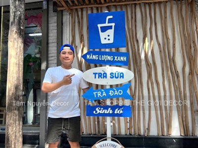 [ORDER 10-15 NGÀY] Bộ cây chỉ đường phao cứu sinh dưới chân [Theo YC/ Cao 2m] CC-BIEN-2607