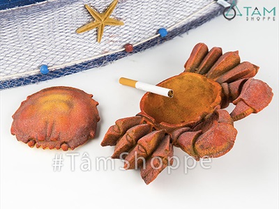 Gạt tàn thuốc hình con cua độc đáo [Nắp rời - 4 màu chọn] GATTAN-01