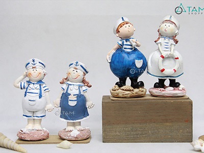 Tượng thuỷ thủ hải quân decor để bàn [Theo cặp - Nhiều kiểu] THUYTHU-01