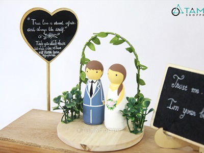 Bó dây thừng đan lá xanh làm handmade [Xinh yêu - Lá vải] DAYTHUNG-02