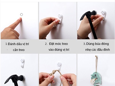 Đinh đóng tường không cần khoan chịu lực tốt [Tiện lợi/ Dễ đóng] DINH-01