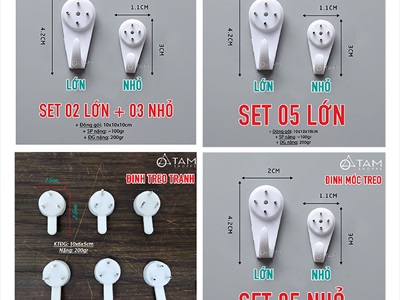 Đinh đóng tường không cần khoan chịu lực tốt [Tiện lợi/ Dễ đóng] DINH-01