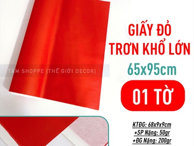 Giấy đỏ trang trí Tết, gấp quạt, gói quà cưới [Giấy đẹp - Nhiều loại] GIAYGOIQUA-05